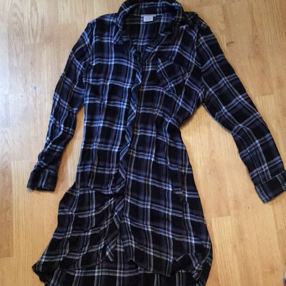 Plaid Blue Dress
